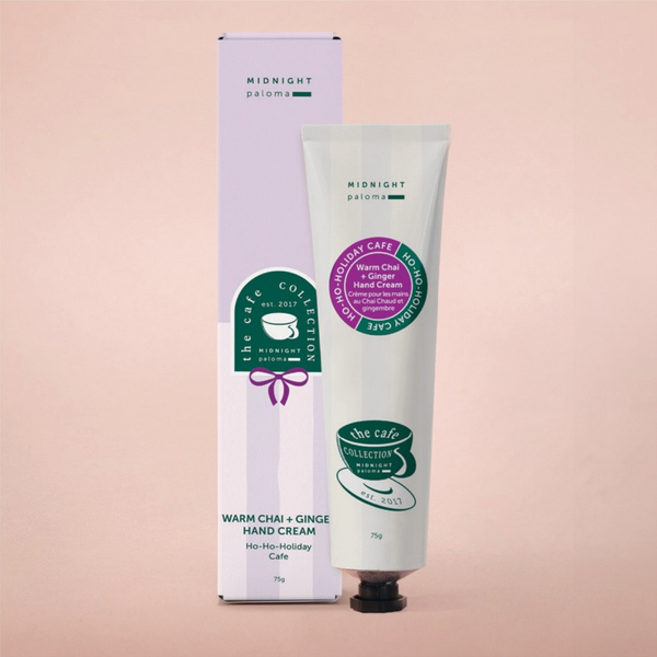 Hand cream tube with packaging on a beige background
